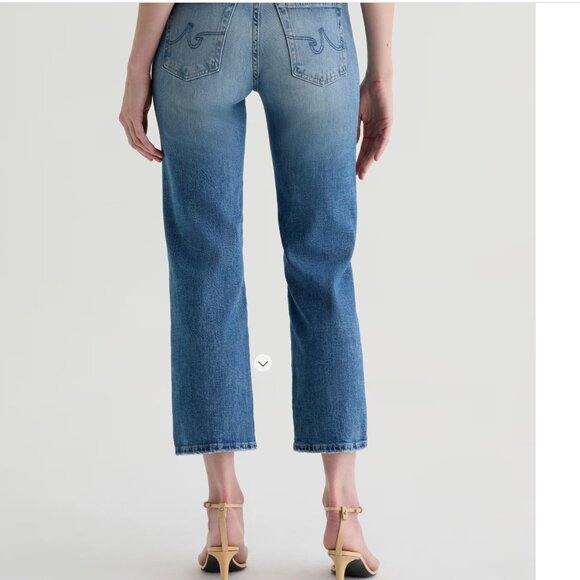 Brinley Crop AG-ed™ Mid-Rise Straight Denim - Size 26 - NWT - Picture 6 of 6